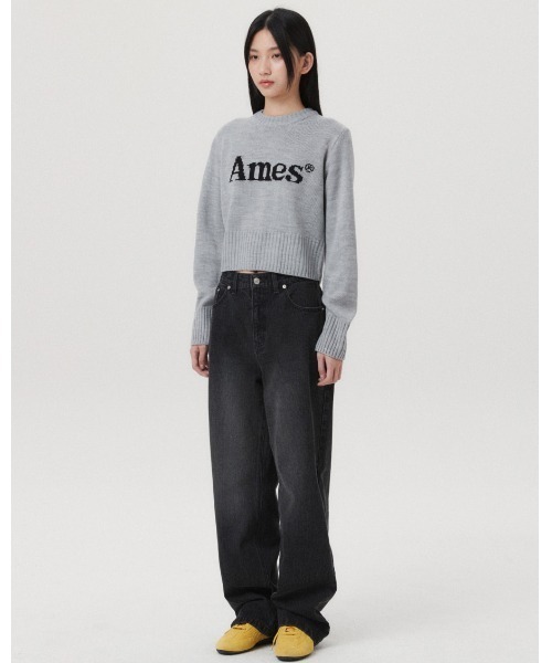 ニット セーター A'GEM/9 × .kom 「AMESWORLDWIDE/アメスワールドワイド」 BASIC PULLOVER KNIT/ベーシッ AMESーWORLDWIDE ニット セーター A'GEM/9 × .kom