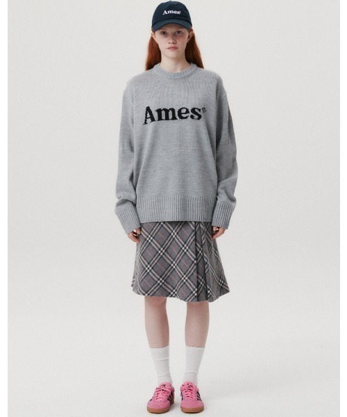 ニット セーター A'GEM/9 × .kom 「AMESWORLDWIDE/アメスワールドワイド」 BASIC PULLOVER KNIT/ベーシッ AMESーWORLDWIDE ニット セーター A'GEM/9 × .kom
