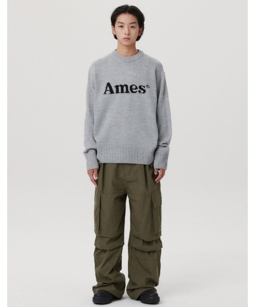 ニット セーター A'GEM/9 × .kom 「AMESWORLDWIDE/アメスワールドワイド」 BASIC PULLOVER KNIT/ベーシッ AMESーWORLDWIDE ニット セーター A'GEM/9 × .kom