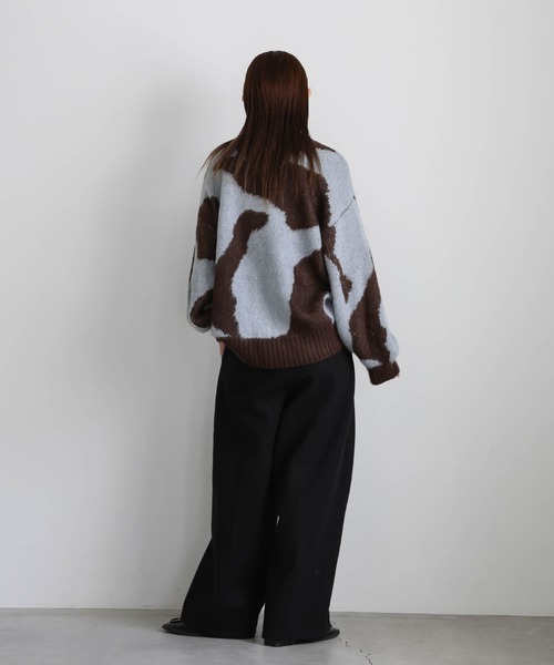 select MOCA（セレクトモカ） ニット セーター ニュアンス柄シャギー