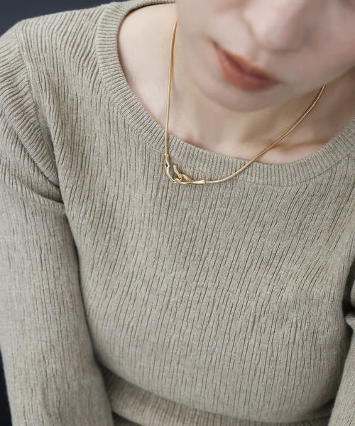 ネックレス・ペンダント mocha H.TOKYO ネックレス × mimi /カラビナモチーフチェーンネックレス