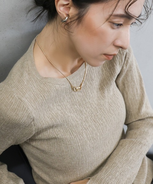 select MOCA（セレクトモカ） ネックレス ニュアンスメタルフック