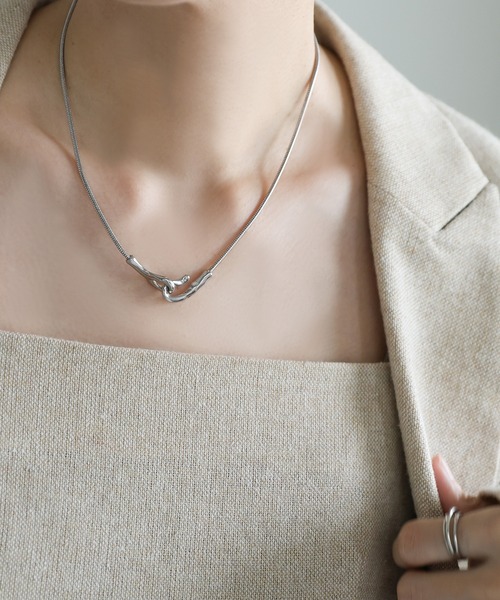 select MOCA（セレクトモカ） ネックレス ニュアンスメタルフック