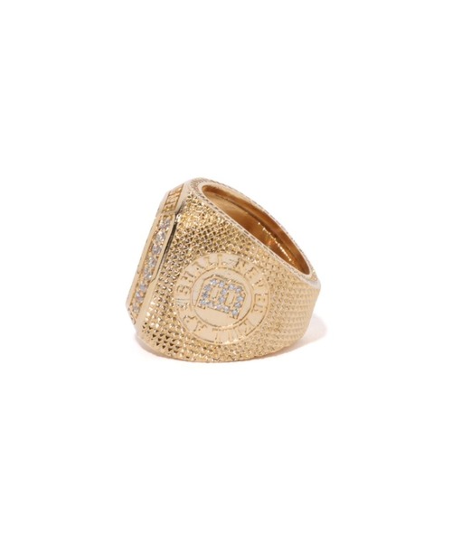 A BATHING APE（アベイシングエイプ） 指輪 リング RHINESTONE COLLEGE