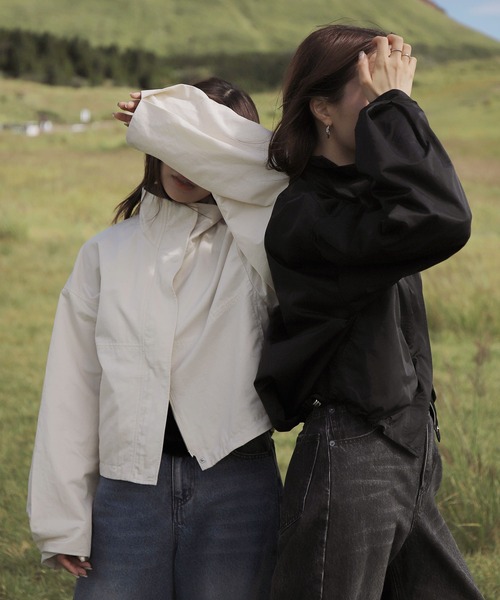 Reurie'（レウリィ） ブルゾン ジャンバー オリジナルWジップショート