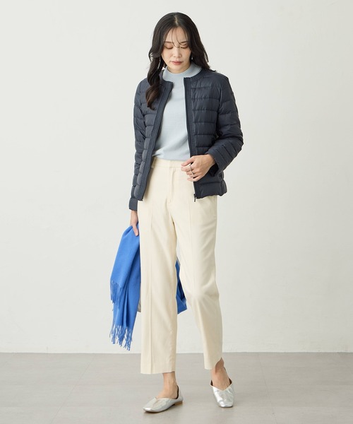 さあり様新品ビアッジョブルーダンボールコート&アルファキュービックダウン2点 A/C DESIGN BY ALPHA CUBIC（エーシーデザインバイアルファ