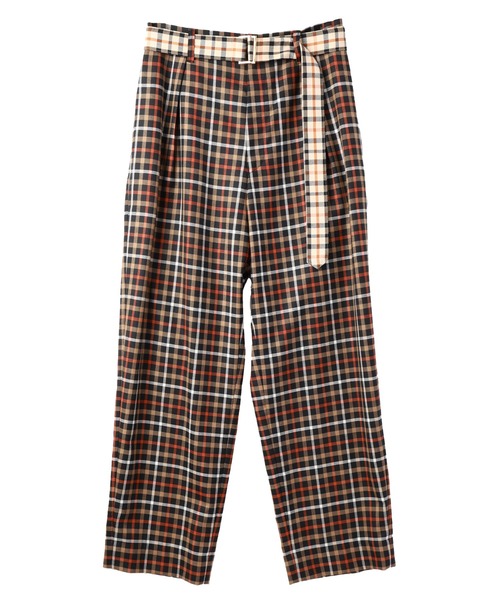 CULLNI スラックス CULLNI スラックス 「CULLNI」2Tuck Pants with Long Belt for