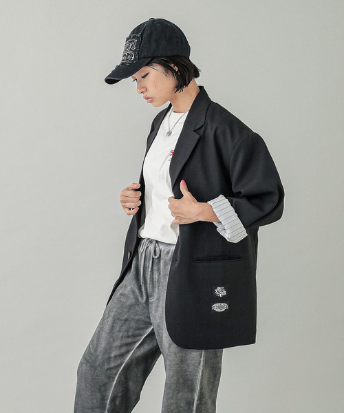 xgirl テーラードジャケット X-girl ジャケット テーラードジャケット LABEL TAILORED JACKET