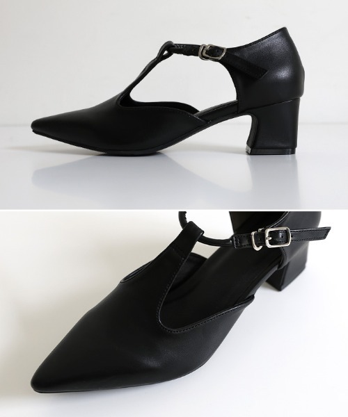 select MOCA（セレクトモカ） パンプス ポインテッドTストラップ