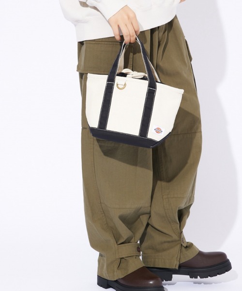 【Dickies】Canvas Mini Tote Bag ★送料関税込★追跡可能★ Dickies トートバッグ 「DICKIES/ディッキーズ」キャンバス