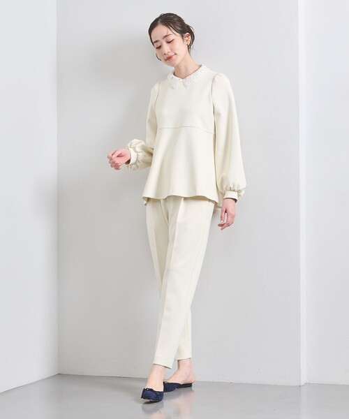 UNITEDARROWS songy ホワイト ペプラムブラウス