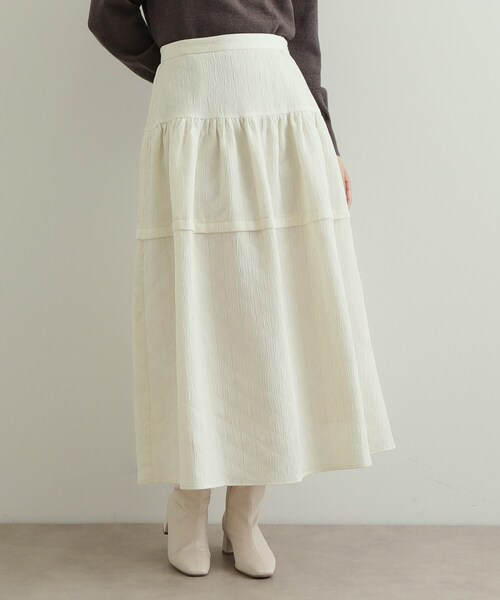 OPAQUE.CLIP（オペークドットクリップ） スカート キルティングフレア