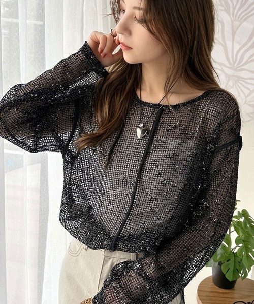 classicalelf（クラシカルエルフ） tシャツ 透け感とルーズシルエット
