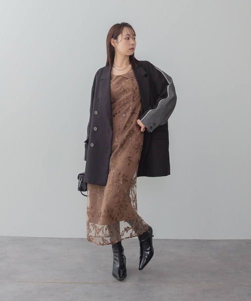 Leja（レジャ） ドレス 「LEJA」チュールロングスリーブリーフIライン