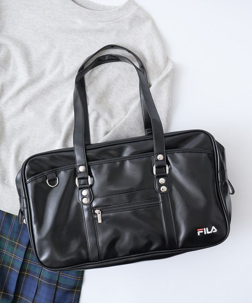FILA トートバッグ FILA 合皮スクールバッグ スクバ