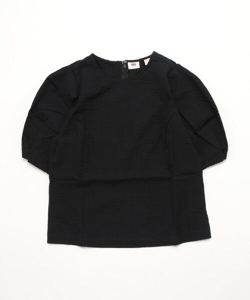 [Levi's] короткий рукав блуза X-SMALL черный женский 