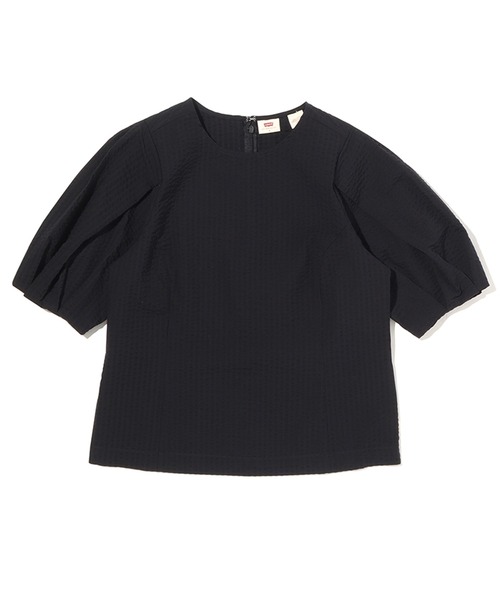 [Levi's] короткий рукав блуза X-SMALL черный женский 