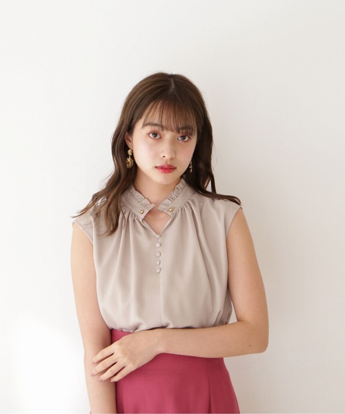 PROPORTION BODY DRESSING ノースリーブ ニット パール PROPORTION BODY DRESSING ノースリーブ ニット パール