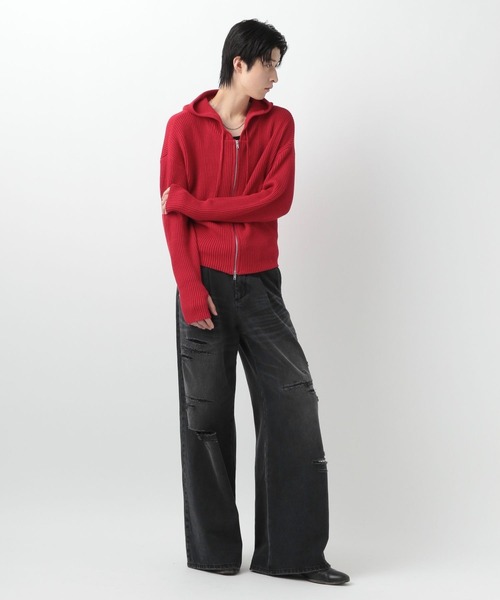 BLAYMORE ワイドパンツ ジーンズ 「BLAYMORE」Damage Wide Denim Pants 