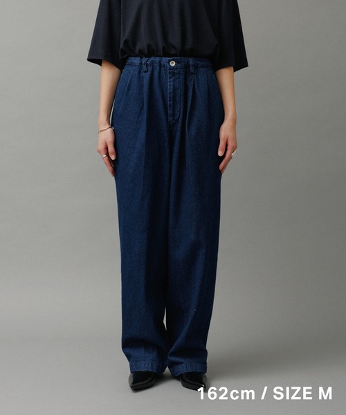 ADAM ET ROPE'（アダムエロペ） ジーンズ ワイド イージー ブリーチ