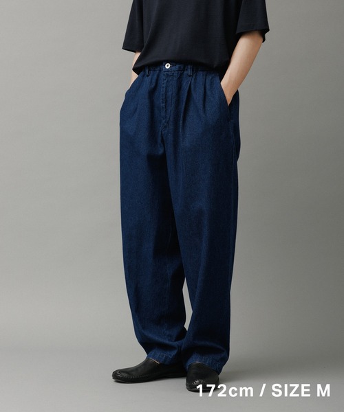 ADAM ET ROPE'（アダムエロペ） ジーンズ ワイド イージー ブリーチ