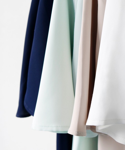 WHITE JOOLA」 半袖ブラウス S オフホワイト レディース