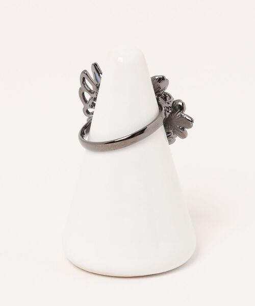 【ANNA SUI】夜桜と蝶モチーフ リング ANNA SUI】夜桜と蝶モチーフ リング
