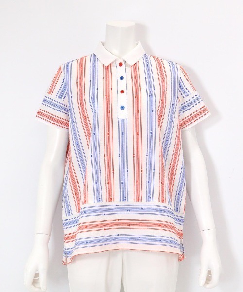 PICONE CLUB ストライプポロシャツ Picone CLUB（ピッコーネクラブ） ポロシャツ ポロ サッカー地