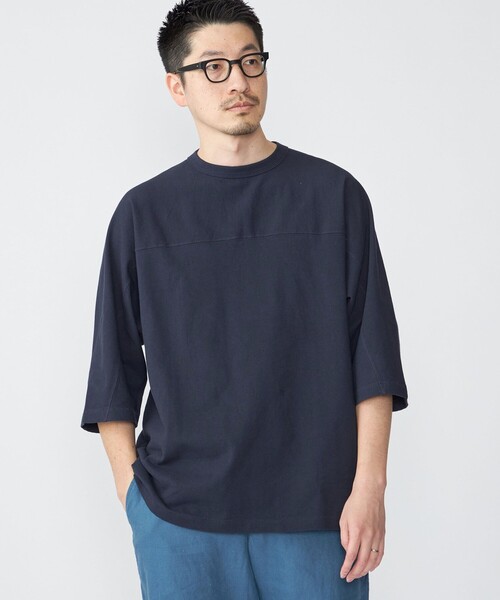 SHIPS（シップス） tシャツ SHIPS: フットボール Tシャツ（6分丈