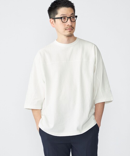 SHIPS（シップス） tシャツ SHIPS: フットボール Tシャツ（6分丈