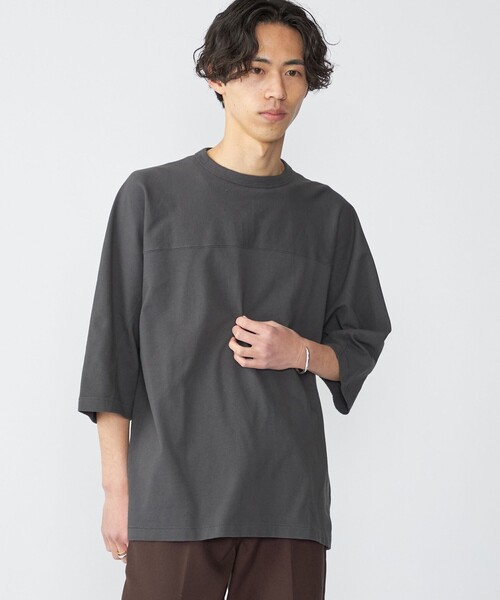 SHIPS（シップス） tシャツ SHIPS: フットボール Tシャツ（6分丈
