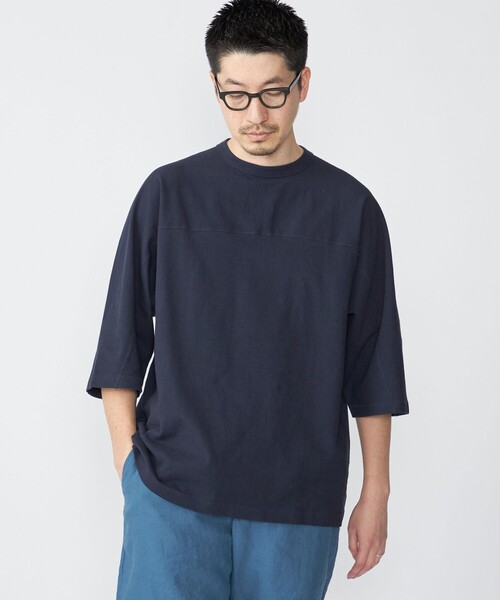 SHIPS（シップス） tシャツ SHIPS: フットボール Tシャツ（6分丈