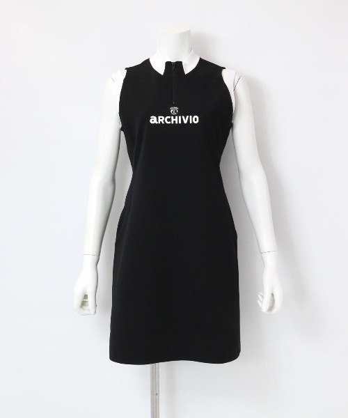 ◇新品◇アルチビオ◇archivio◇半袖ワンピ◇黒◇レディースゴルフ◇40 アルチビオ（ゴルフ ワンピース）｜レディースウエア｜ゴルフ