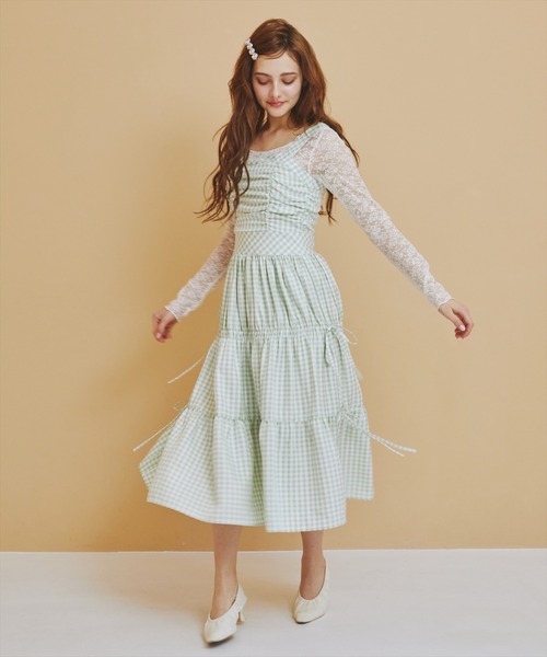 REDYAZEL（レディアゼル） ワンピース シャーリングティアードキャミ