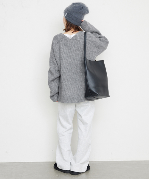 SLOBE IENA（スローブイエナ） Vネックニット FREE ブラウン