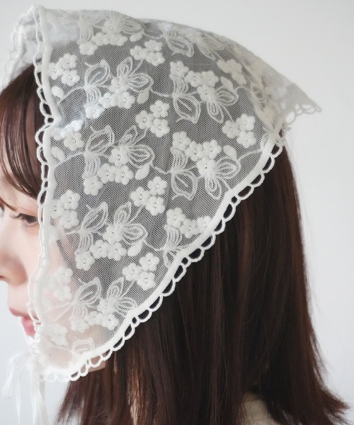 ❤️バンビのバンブーbag レースコサージュ Port（ポート） 「 」 フラワー レース バブーシュカ : ZOZOTOWN Yahoo