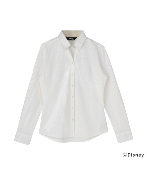 フォーマル ブラウス シャツ Disney ディズニー 形態安定ノーアイロン スキッパー 長袖ビジネスワイシャツ レディース