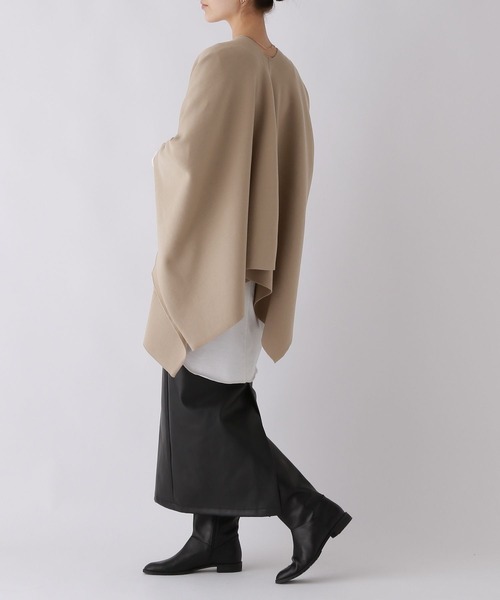 「BABYLONE」 ニットポンチョ フリー ブラック レディース_画像3