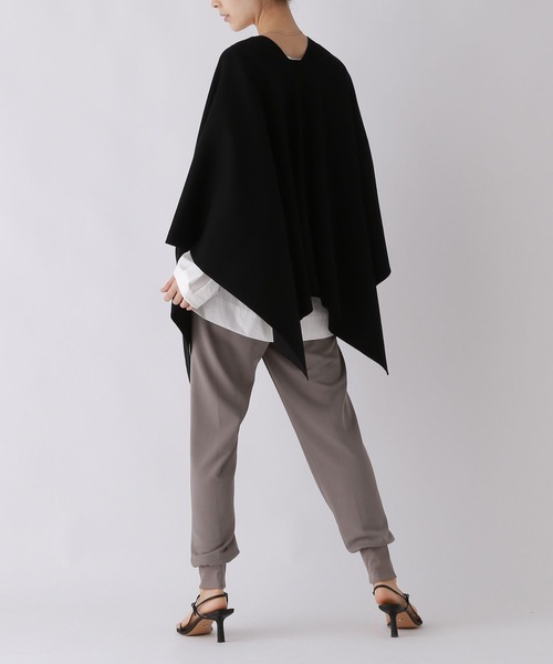 「BABYLONE」 ニットポンチョ フリー ブラック レディース_画像5