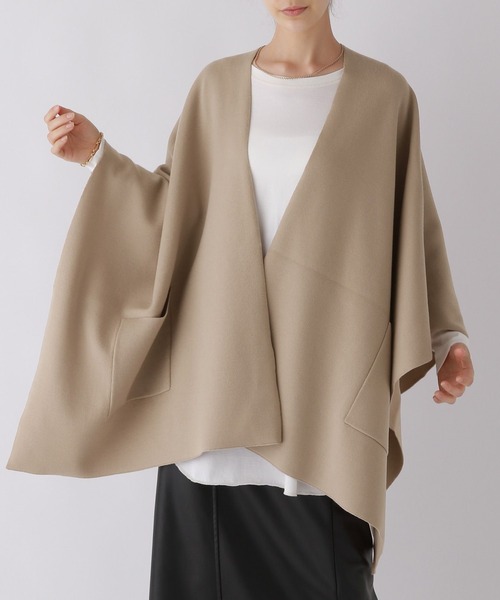 「BABYLONE」 ニットポンチョ フリー ブラック レディース_画像6