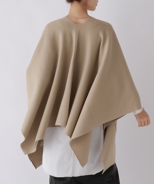 「BABYLONE」 ニットポンチョ フリー ブラック レディース_画像8