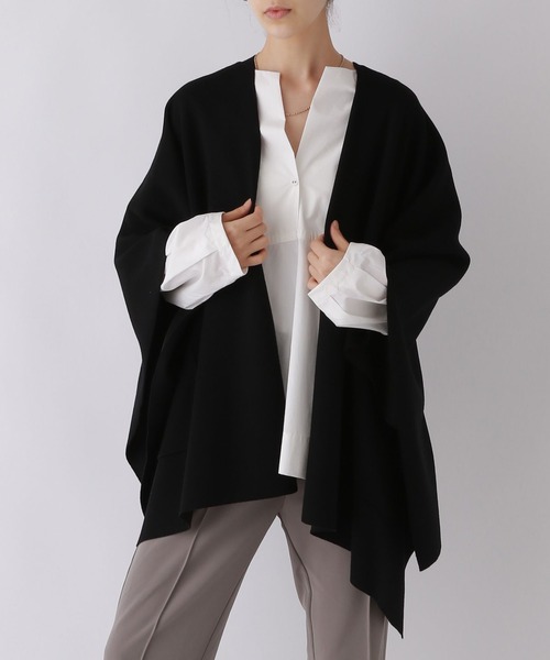 「BABYLONE」 ニットポンチョ フリー ブラック レディース_画像9