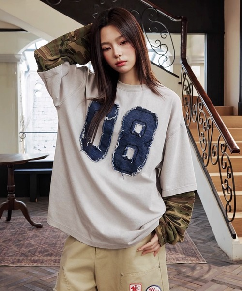 HARSH AND CRUEL 新作Tシャツ 長袖 ロゴ 大人気 男女兼用 ルーズ HARSH AND CRUEL 】 ハーシュアンドクルーエル 正規品 男女兼用