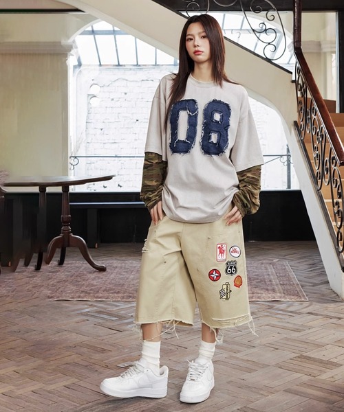 HARSH AND CRUEL ロゴ Tシャツ 長袖 ストリート 大人気 男女兼用 HARSH AND CRUEL ロゴ Tシャツ 長袖 ストリート 大人気 男女兼用