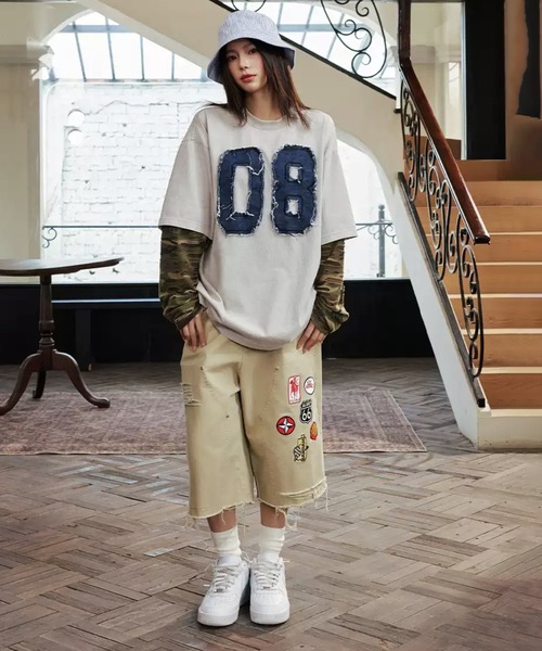 HARSH AND CRUEL Tシャツ 長袖 プリント ルーズ 男女兼用 全五色 HARSH AND CRUEL 】 ハーシュアンドクルーエル 正規品 男女兼用