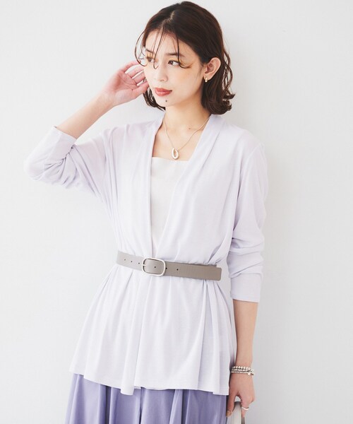 UNTITLED（アンタイトル） カーディガン 「接触冷感/UV機能/遮熱