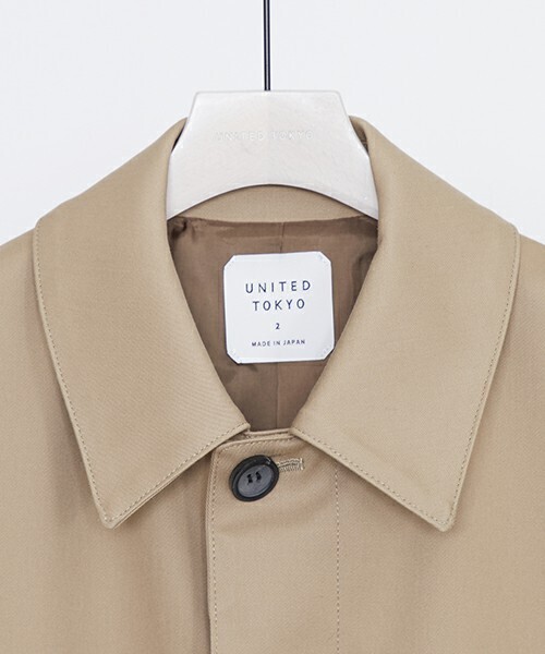 UNITED TOKYO リモージュステンカラーコート サイズ2 UNITED TOKYO（ユナイテッドトウキョウ） ステンカラーコート 2 ブルー