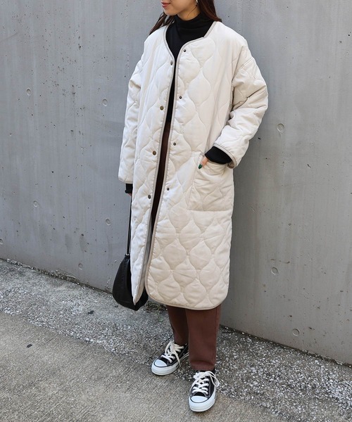 「andme」 コート M ベージュ レディース_画像3