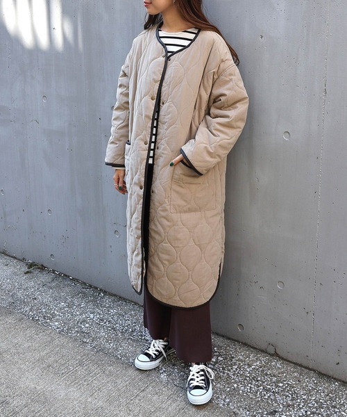 「andme」 コート M ベージュ レディース_画像6