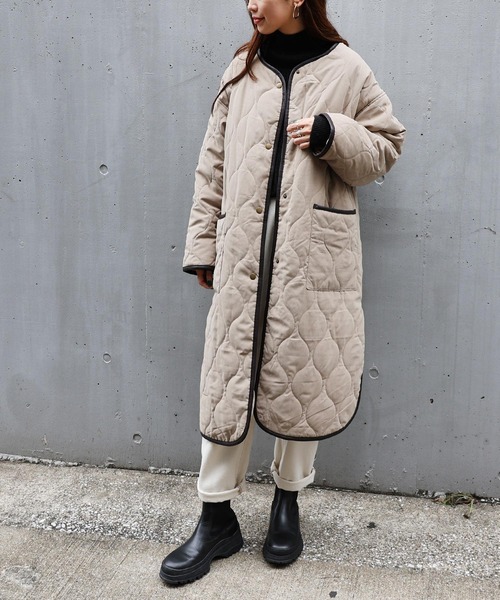 「andme」 コート M ベージュ レディース_画像7